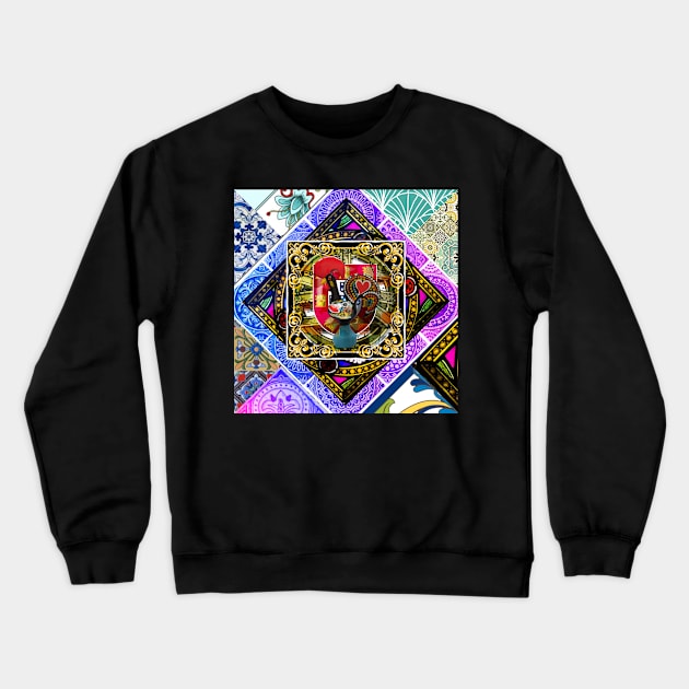 Portuguese folk art Crewneck Sweatshirt by Azorean1963